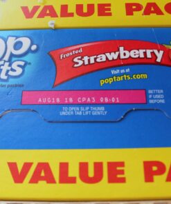 Kellogg's Pop-Tarts Frosted Strawberry Toaster Pastries, Fun Breakfast for Kids, Family Pack, (32 Toaster Pastries), 54.1 oz 1.68 Pound (Pack of 2) 31 71K8iATThJL