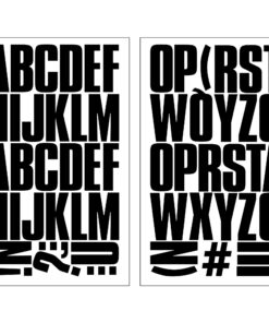 S.E.I 2-inch Black Block Letter Transfers, 2 Sheets 2 Count (Pack of 1) 11 71K8yvzlpSL