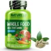 NATURELO Whole Food Multivitamin for Men 50+ - with Vitamins, Minerals, Organic Herbal Extracts - Vegan Vegetarian - for Energy, Brain, Heart and Eye Health - 120 Capsules 120 Count (Pack of 1)