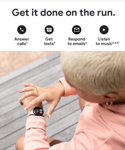 Google Pixel Watch - Android Smartwatch with Fitbit Activity Tracking - Heart Rate Tracking Watch - Matte Black Stainless Steel case with Obsidian Active band - WiFi Matte Black case w/ Obsidian Active band - WiFi 29 71K9rtd9OeL