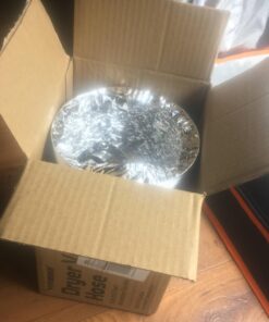 VIVOSUN 2-Pack 6 Inch 8 Feet Non-Insulated Flex Air Aluminum Ducting Dryer Vent Hose for HVAC Ventilation, 4 Clamps Included 6" x 8FT 41 71KA24CDiLL