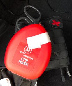 MCR Medical CPR Rescue Mask, Adult/Child Pocket Resuscitator, Hard Case with Wrist Strap 21 71KA9wrrJzL