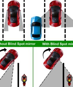 Lebogner 2 Pack Blind Spot Mirrors Car Accessories, 2" Round HD Glass Slim Frameless Convex Rear View Mirror, Wide Angle 360°Rotate 30°Sway Adjustable Stick On Mirror For All Cars, SUV, And Trucks 20 71KAO7vzETL