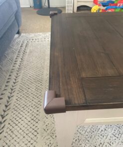 Roving Cove Corner Protector for Baby (4 Large Corners) - Hefty-Fit Heavy-Duty Soft Rubber Foam Furniture Corner Bumper Guards, 3M Adhesive Pre-Taped, Coffee Brown 4 Count (Pack of 1) 29 71KB79dQ21L