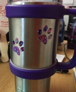 F-32 Handle - 19 COLORS - 20oz Size - Compatible with 20 Oz YETI Tumbler Travel Mug (20OZ, PURE PURPLE) 20ozPure Purple (100% Purple) 20.0 ounces 27 71KDTMhNhlL