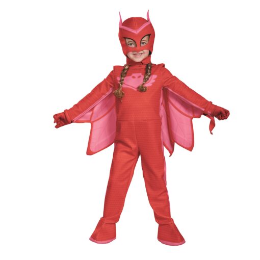 PJ Masks Owlette Deluxe Toddler Costume Large (4-6) Red