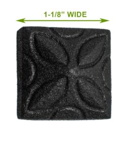 Alternative view of Renovators Supply 4 1/4 Inch Clavos Decorative Nail Black Wrought Iron Barn, Gate, Shutter or Door Clavos Square Head Rustic Nail Powder Coat Finish Home Hardware Pack of 3