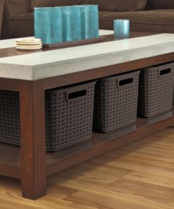 Sterilite 12736P06 Tall Weave Basket, Espresso, 6-Pack 27 71KEMcc1fXL