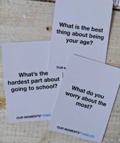 OUR MOMENTS Families: 100 Conversation Starter Cards for Families and Kids - Relationship Building - Car Travel, Road Trip & Card Game for Healthy Loving Family - Questions for Family Activities 34 71KEugMfPfL
