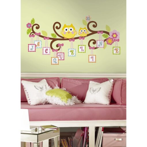 RoomMates RMK2079GM Happi Scroll Tree Letter Branch Peel and Stick Giant Wall Decal