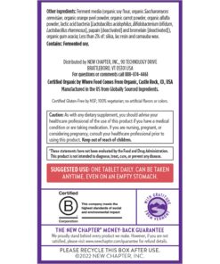 New Chapter Women's Multivitamin 50 Plus for Cellular Energy, Heart & Immune Support with 20+ Nutrients + Astaxanthin - Every Woman's One Daily 55+, Gentle on The Stomach, 72 Count 72 Count (Pack of 1) 27 71KGToWtSJL 1