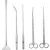 SAMYO Stainless Steel Aquarium Tank Plant Tools Aquascaping Kit Aquatic Plant Tweezers Scissor Substrate Spatula Tools Set - 5 Tools 43 71KGmC3aGWL
