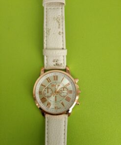 Top Plaza Fashion Women's Analog Watch, PU Leather Band Rose Gold Tone - White White Watch 41 71KH5z1ta8L