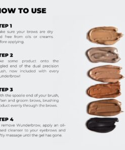 WUNDERBROW Waterproof Eyebrow Gel, Jet Black, Vegan and Cruelty-Free 26 71KIFJOq3SL 1