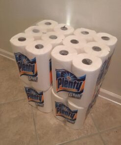Plenty Ultra Premium Paper Towels | XL Rolls | Super Absorbent | Strong & Durable | Full Sheet | 24 Rolls 24 Rolls (Pack of 4) White 32 71KIM0Zr1cL 1