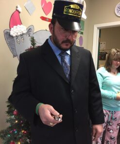 Adult Navy Blue Train Engineer Conductor Driver Hat Costume Accessory 21 71KIUl748fL 1