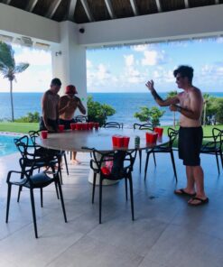 HEXCUP - Reusable Party Pong Cup Set by PartyPong - 22 Reusable Cups, 3 Balls, & Plastic Game Card 35 71KKGxofaL