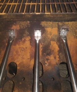 Hisencn Replacement Parts for Chargriller 5050, 3001, 5650, 3008, 3030, 4000, King Griller 5252 Grill, Stainless Steel Burner Tube, Heat Plate Tent, Ignitor for Chargriller Parts Replacement Silver 35 71KLFX9GBCL