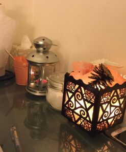 CRYSTAL DECOR Himalayan Pink Salt Lamp Basket & Dimmer Cord Bulb Bagua 30 71KLZoOKFwL