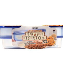 COOK'S CHOICE XL Original Better Breader Batter Bowl- All-in-One Mess Free Breading Station Tray for at Home or On-the-Go - Pour in Seasoning, Add Meat or Vegetables of Choice, & Just Shake 30 71KLt3uLiJS