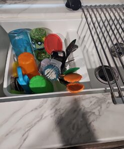 Camco 43511 Mini Dish Drainer, White, EA Dish Rack and Tray 39 71KLvq4lXlL