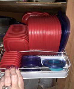 Rubbermaid 60-Piece Food Storage Containers with Lids, Salad Dressing and Condiment Containers, and Steam Vents, Microwave and Dishwasher Safe, Red 27 71KMDa7yIAL