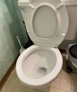 KOHLER K-4639-0 Cachet Quiet Close Toilet Seat, White, Round Non Ready Latch 52 71KMhRkRDL