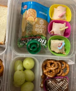 6 Pack - SimpleHouseware Color Reusable 3-Compartment Meal Prep Container Boxes (36 ounces) 6 Pack 32 71KMphUyanL