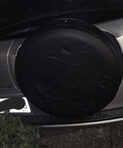 Moonet PVC Leather Spare Tire Wheel Cover for Car Truck SUV Camper Trailer Universal Fit RV JP FJ, R15 Black (for Overall Wheel Diameter 27-29 inch) 15 inch for Tire Diameter 27"-29" 37 71KMx 6KVVL