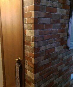 Wallpaper Faux Smooth Rust Tuscan Brick Wall, Looks Real Up! 11 yd 50 71KNzGOB29L