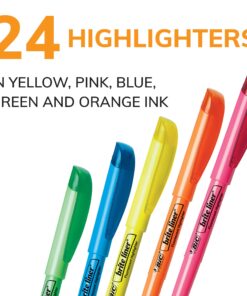 Alternative view of BIC Brite Liner Highlighters, Chisel Tip, 24-Count Pack of Highlighters Assorted Colors, Ideal Highlighter Set for Organizing and Coloring 1 Count (Pack of 24)