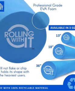 Alternative view of Rolling With It High Density Foam Roller for Exercise and Muscle Recovery - Eco-Friendly Back Roller - Select Your Size 13-18-36 inches 13 x 6 Inch