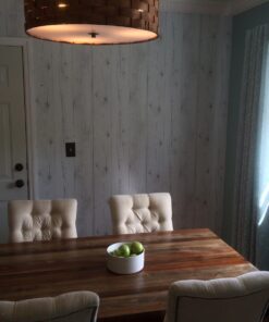 ROSEROSA Peel and Stick PVC Reclaimed Wood Self-Adhesive Wallpaper Covering Countertop Backsplash Panel White (22344 : 1.64 Feet X 9.84 Feet) 39 71KOzJ0 4zL