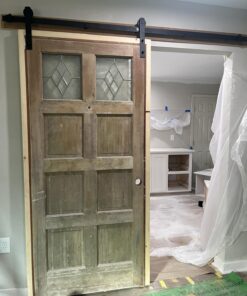 SMARTSTANDARD 6.6FT Barn Door Hardware kit, Barn Door Track, Sliding Door Hardware kit, Smoothly and Quietly -Heavy Duty Sturdy -Easy to Install, Fit 36"-40" Wide Panel (I Shape Hanger) 6.6 Feet 31 71KP4Eajz2L