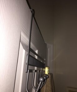 Deco Brothers Over The Door Hook Organizer with 6 Hooks, Silver 37 71KPGX8E8eL