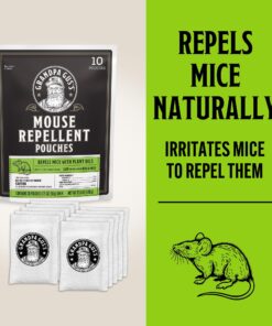 Alternative view of Grandpa Gus's Extra-Strength Mouse Repellent, Cinnamon/Peppermint Oils Repel Mice from Nesting & Freshen Air in Car/RV/Boat/Garage/Shed/Cabin, 1.75 Oz (10 Pouches) 1.75 Ounce (Pack of 10)
