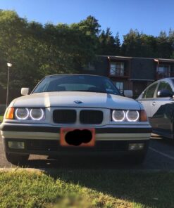 iJDMTOY 7000K Xenon White 264-SMD LED Angel Eyes Halo Ring Lighting Kit Compatible with BMW E36 E46 3 Series E39 5 Series E38 7 Series (Fit Xenon Trim ONLY) 41 71KQDbTI3rL