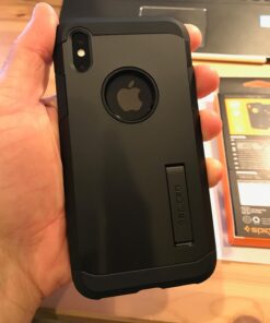 Spigen Tough Armor Designed for iPhone Xs Case (2018) / Designed for iPhone X Case (2017) - Matte Black 51 71KQIwtqnbL