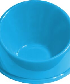 Love "N" Creatures - Mess Free Pet Food Dish - Boxer, Bulldog, Pug Puppy Feeding Bowl - Best for Flat Faced Puppies - Slanted Medium Puppy Size, Color Blue 8 71KQcwHUOAL