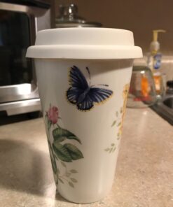 Lenox 837583 Butterfly Meadow Thermal Travel Mug, Multicolor, 1 Count (Pack of 1) 37 71KQfKn8jbL