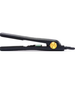 HSI PROFESSIONAL CERAMIC TOURMALINE IONIC DIGITAL FLAT IRON HAIR STRAIGHTENER INCLUDES GLOVE + POUCH AND travel size Argan Oil Leave In Hair Treatment. WORLDWIDE DUAL VOLTAGE 110v-220v (Black) Black 29 71KQhQzwp L