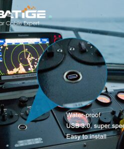 BATIGE Single Port USB 3.0 Male to Female AUX Car Mount Flush Cable Waterproof Extension for Car Truck Boat Motorcycle Dashboard Panel - 3ft 1 27 71KRGklQNVS