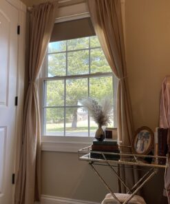 Kenney KN71604 Rachel Fluted Knob End Standard Decorative Window Curtain Rod, 28-48" Adjustable Length, Antique White Finish, 5/8" Diameter Steel Tube 28-48" 35 71KRmThCMSL