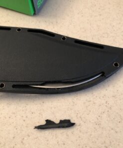 Schrade Leroy Fixed Blade with High Carbon Stainless Steel Bowie Blade for Outdoor Activities 42 71KS3swYkUL