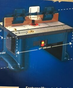 BOSCH RA1181 Benchtop Router Table 27 in. x 18 in. Aluminum Top with 2-1/2 in. Vacuum Hose Port 69 71KSW1IDd9L