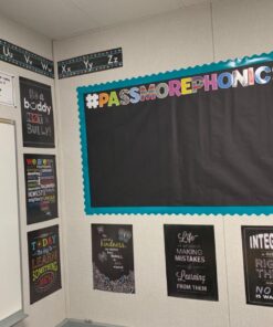 Carson Dellosa 152 Piece 4 Inch Colorful Chalkboard Bulletin Board Letters for Classroom, Uppercase Alphabet Letters, Numbers, Punctuation & Symbols, Cutout Letters for Bulletin Boards 33 71KSvJSdLZL