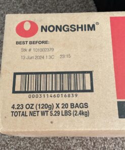 Nongshim Gourmet Spicy Shin Instant Ramen Noodle, 20 Pack, Chunky Vegetables, Premium Microwaveable Ramen Soup Mix, Savory & Rich 34 71KT8x4uslL