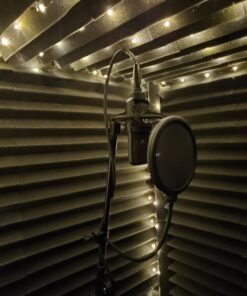 Professional Acoustic Foam Panels - Wedge Style 12x12x2” Tiles - 4 Pack - Studio Foam for Sound Dampening - Soundproofing Foam for Walls and Ceilings (Charcoal Color) Charcoal 45 71KTFI0x2cL