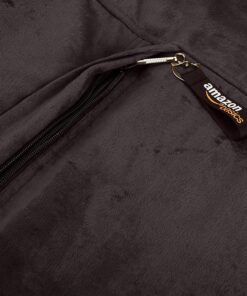 Amazon Basics Memory Foam Filled Bean Bag Lounger with Microfiber Cover, 6 ft, Grey, Solid 27 71KThHoSfNL