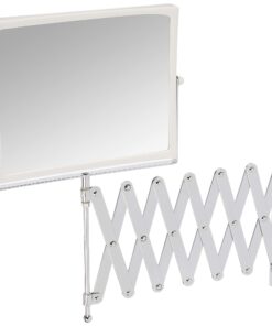 JERDON Two-Sided Swivel Wall Mount Mirror - Vanity Mirror with 5X Magnification & 30 inch Wall Extension - Model J2020C 32 71KTqvJkATL